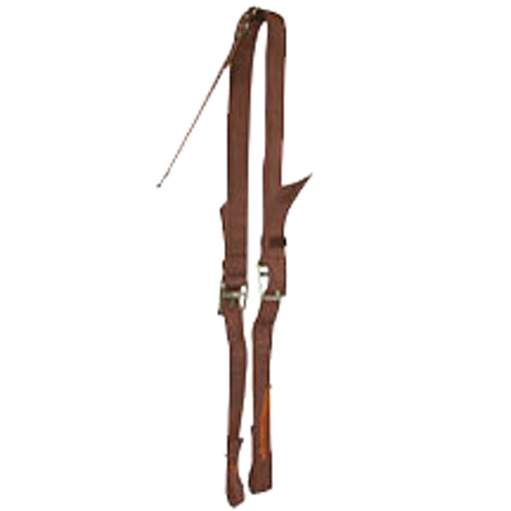 94AI Hilason New Western Tack Brown Poly Flank Cinch Girth W/ Billets Horse Size