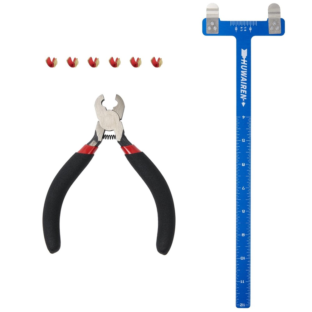 S F Nock & D-Loop Pliers T Bow Square Brass Nocks Point Bow Tuning Kit-Bow St…