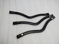 Set of 7 Empty Channel Leather Snap Browband in All Sizes & Shapes (6 & 8 mm)
