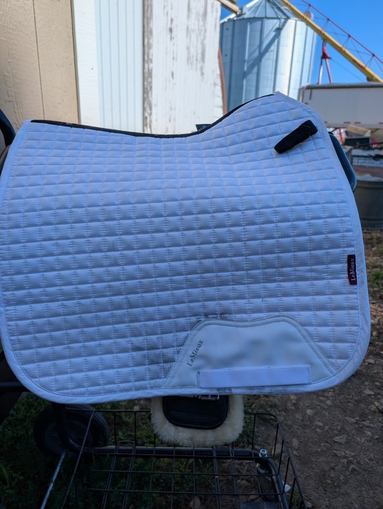 LeMieux Prosport Suede Dressage Pad White