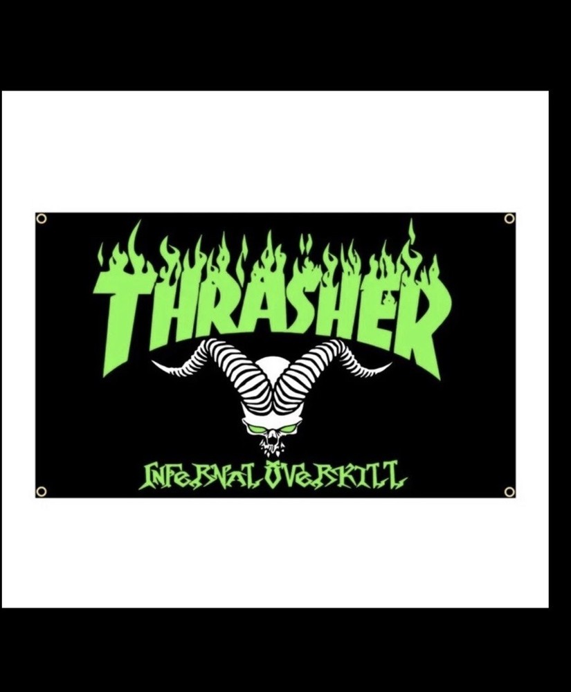 Thrasher Skateboard Flag