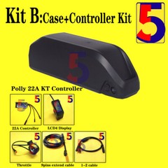 eBike Polly Battery Case 18650 DP-6C Polly Battery Box+KT Controller Kit 36V/48V