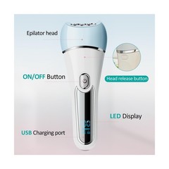 Epilator for Women, 6 in 1 Hair Removal Epilator, Shaver, Face Razor, Facial …