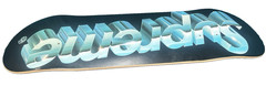 Supreme New York Chrome Logo Skateboard Deck Black SS 2020