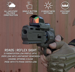 Umarex Brodax .177 Cal Air Pistol CO2 BB Gun w/ Optic, BB & CO2 Bundle (2252109)