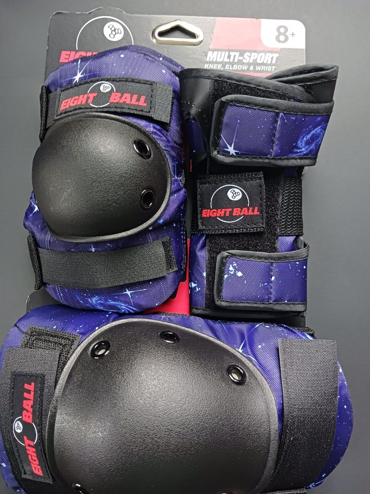 Eight Ball Multi-Sport Protective 3-Pack Knee & Elbow Pads Wrist Guards Ages 8+