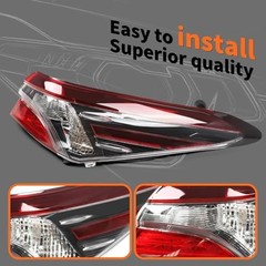 Outer Tail Light Compatible with Camry LE SE 2021 2022 Passenger Side Right
