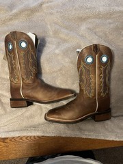 Tony Lama Creedance 7973 Men’s 8D Cowhide Square Toe Western Boots USA Made