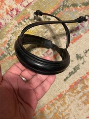 LeMieux ? Black Leather padded english bridle w 4 nose pieces ONE BID FREE SHIP