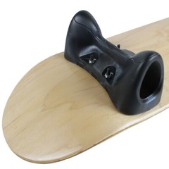 Softrucks Skateboard Indoor Practice Complete 8″ Natural Deck with Black Trucks