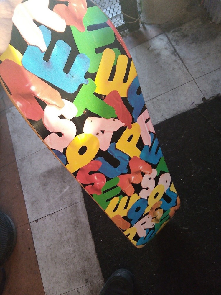 Supreme Almost Ransom Letter Skateboard Deck Colorful Letter Graphic Art rare