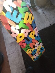 Supreme Almost Ransom Letter Skateboard Deck Colorful Letter Graphic Art rare