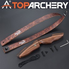 60″ Takedown Recurve Bow 25-60lbs 12x Arrows Wooden Archery Adult Target Hunting