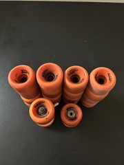 Lot of 20 Vanguard Zinger Orange Roller Skate Wheels (Condition& Size Varies)