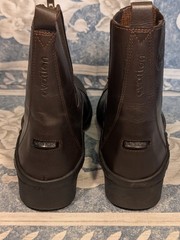 Ovation Aeros Zip Brown Calf Leather Paddock Boot Sz. 38 Womens 7-7.5 US