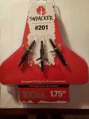 #201 Swhacker 1.75″ Expandable 2-Blade Mechanical Archery Broadheads 100 Grain