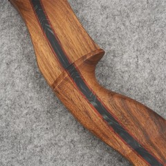 60» Archery Takedown Recurve Bow Wooden Riser Hunting Arrows Shooting 25-60lbs