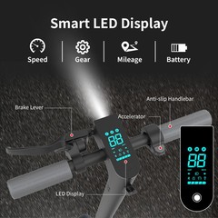 350W Foldable Electric Scooter Adult 25km/h Max Speed 30KM Long Range E-Scooter
