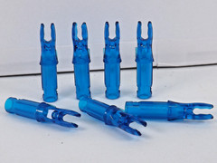 Archery Nocks 6.2mm/0.246″ Transparent Royal Blue 50PK RBNKS69