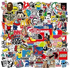 300PCS Random PVC Stickers Bomb Vinyl refrigerator Laptop Luggage Decals Sticker