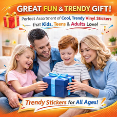 100PCS Random Vinyl Stickers Bulk Pack Waterproof Stickers Kids Teens & Adults
