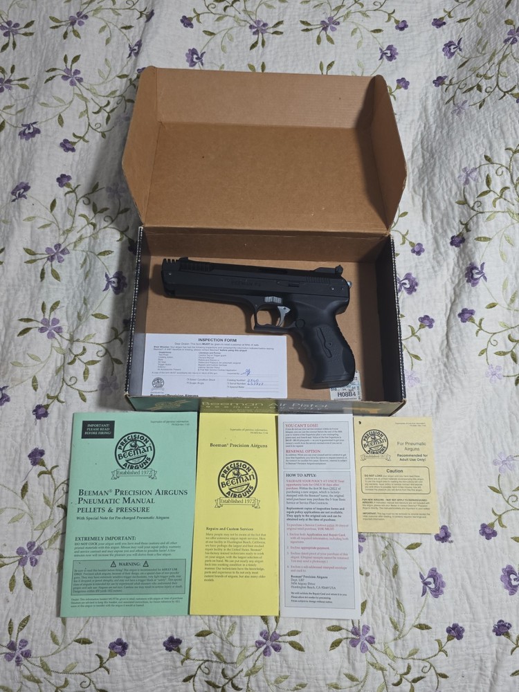 Beeman P3 Air Pistol Germany – .177 Caliber Pellets w/Box And Papers