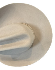 Alan Jackson Collection Cracker Barrel Boxed Cream Color Wool Felt Cowboy Hat M