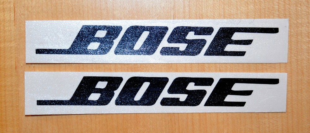 BOSE Permanent Adhesive Indoor/Outdoor Decal Stickers (Black) 5.5 in. long -2 pc