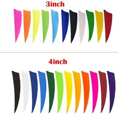 50pcs 3″ 4″ 5” Shield Cut Archery Fletches Arrow Feathers Turkey Feather R