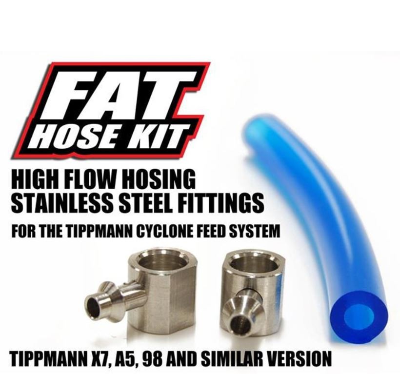TechT Fat Hose Kit Blue For Tippmann A5 X7 98 Paintball Gun Marker NEW