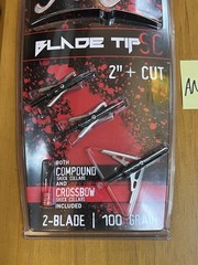 3 Pack Rage «Black Series» Chisel Tip SC Crossbow/Compound Broadheads