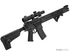 Krytac War Sport Licensed LVOA-C Carbine Airsoft AEG Rifle (Model: Black)