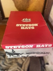 4X Stetson Cowboy Beige-Tan Feather Hatband Size 6 3/4