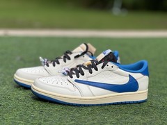 AJ 1 Retro Low OG SP T S Sail Military Blue DM7866-104 Men’s Shoe Sizes 4-14