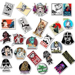 Mix 10/50 PCs StarWars Game Movie Graffiti Luggage Notebook Sticker-No Duplicate