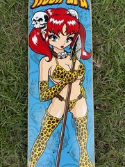 Vintage Original Hookups Amazon Girl Skateboard Deck