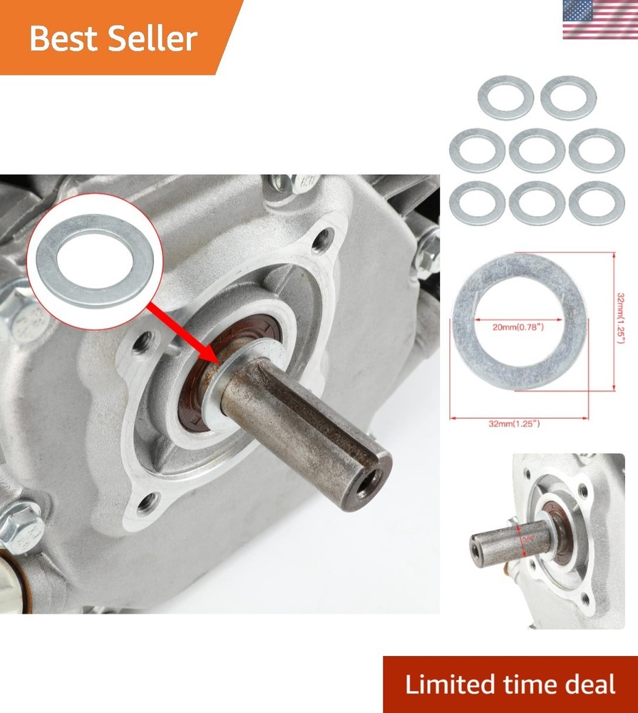 Durable Zinc-Coated Clutch Spacer Shim Set for Predator 212cc & 196cc Engines