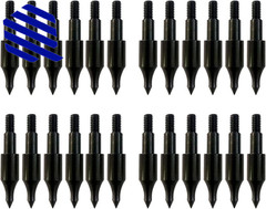 Steel 100 Grain Archery Arrow Field Points Field Tips Practice Target 24 Pcs