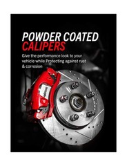 Power Stop S4730 Front Pair of High-Temp Red Powder Coated Calipers for Cadil…