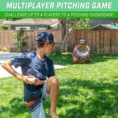 GoSports Inflataman Baseball Toss Challenge | Inflatable Catcher Strike Game