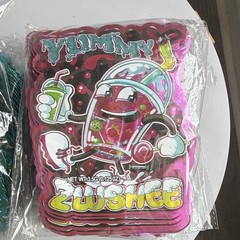 200 Pcs – 3.5g Nerdz Tropical and Yummy Slushee Holographic Mylar bags