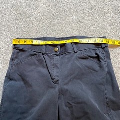 Dover Saddlery Breeches Womens 26 Black Zip Equestrian Knee Patch Riding Pockets