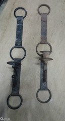 Pair of Western-Style Snaffle Horse Bits w/ Rings – Lot of 2