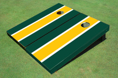Yellow And Green Matching Long Stripe Set