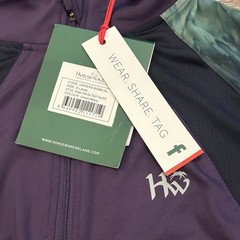Horseware New Aveen short sleeve quarter zip shirt Elderberry XL $69 purple F4