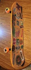 Dogtown Jay Adams «Rat Face» Skateboard w/Clear Grip Over Stickers, Snot Wheels