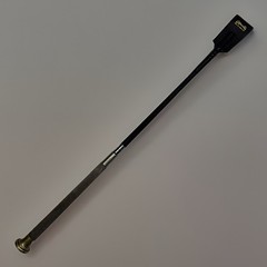 Vintage County Handmade Equestrian Black Leather Riding Crop Whip 20.5” England