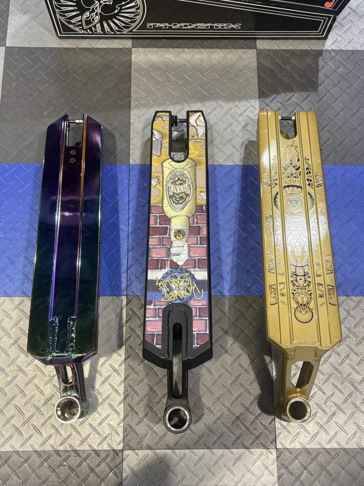 Proto Space Case 5.0″ Pro Scooter Deck Lot of 3 Multicolor Lightweight