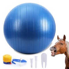 Herding Ball for Horse, 40″ Anti-Burst Giant Soccer Ball Toy for Horses, Pump…