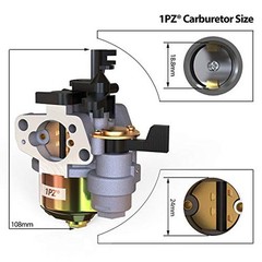 1PZ BA5-CA1 Carburetor for Honda GX160 GX168F GX200 Engine Baja Mini Bike MB200